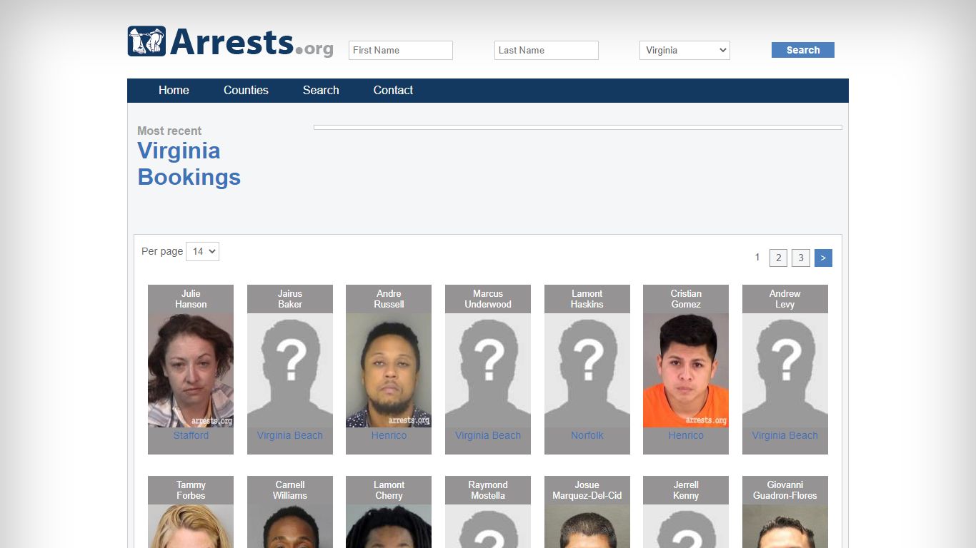 Virginia Arrests and Inmate Search